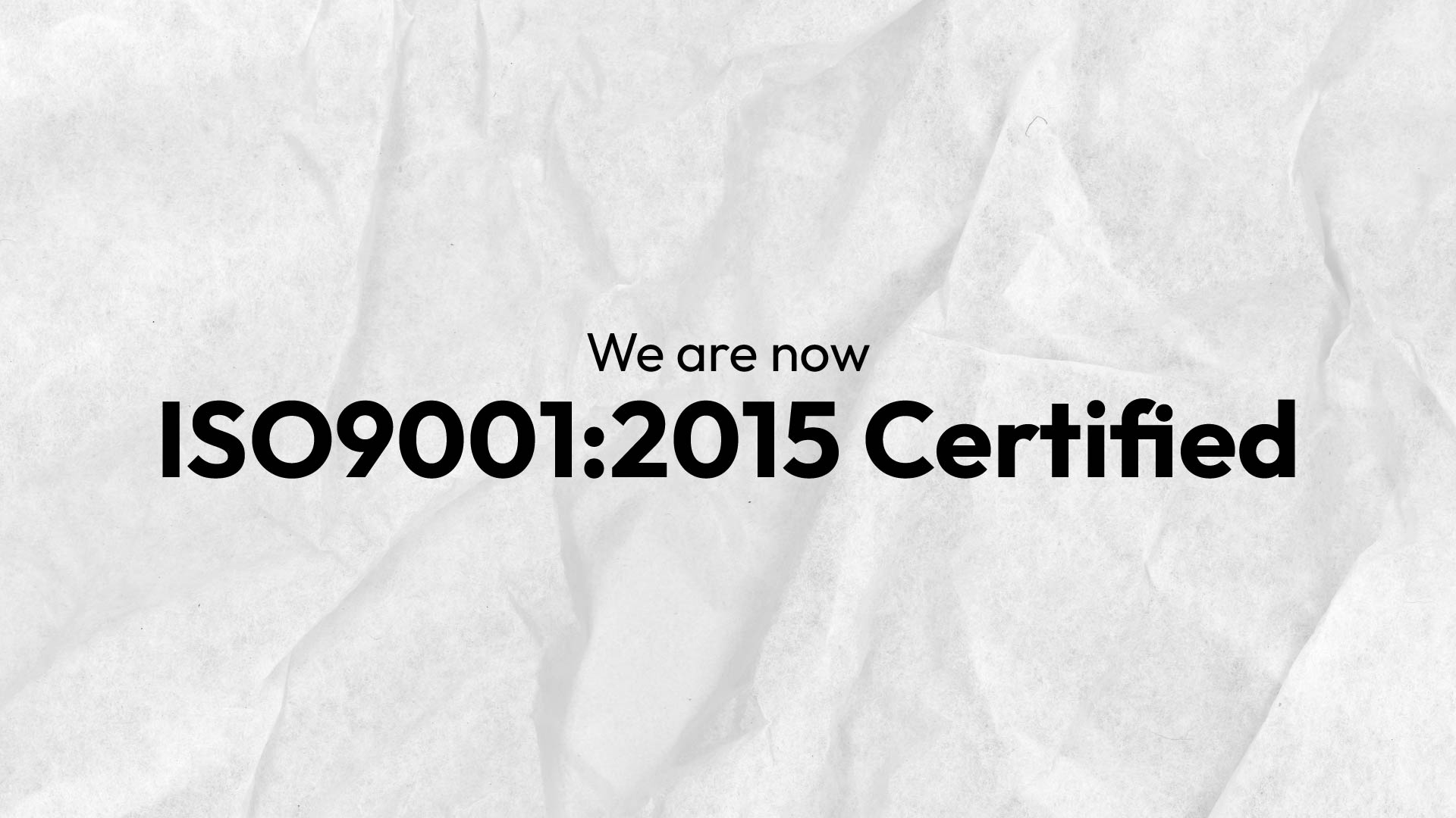 We Are Now Iso90012015 Certified All Articles Lansitec