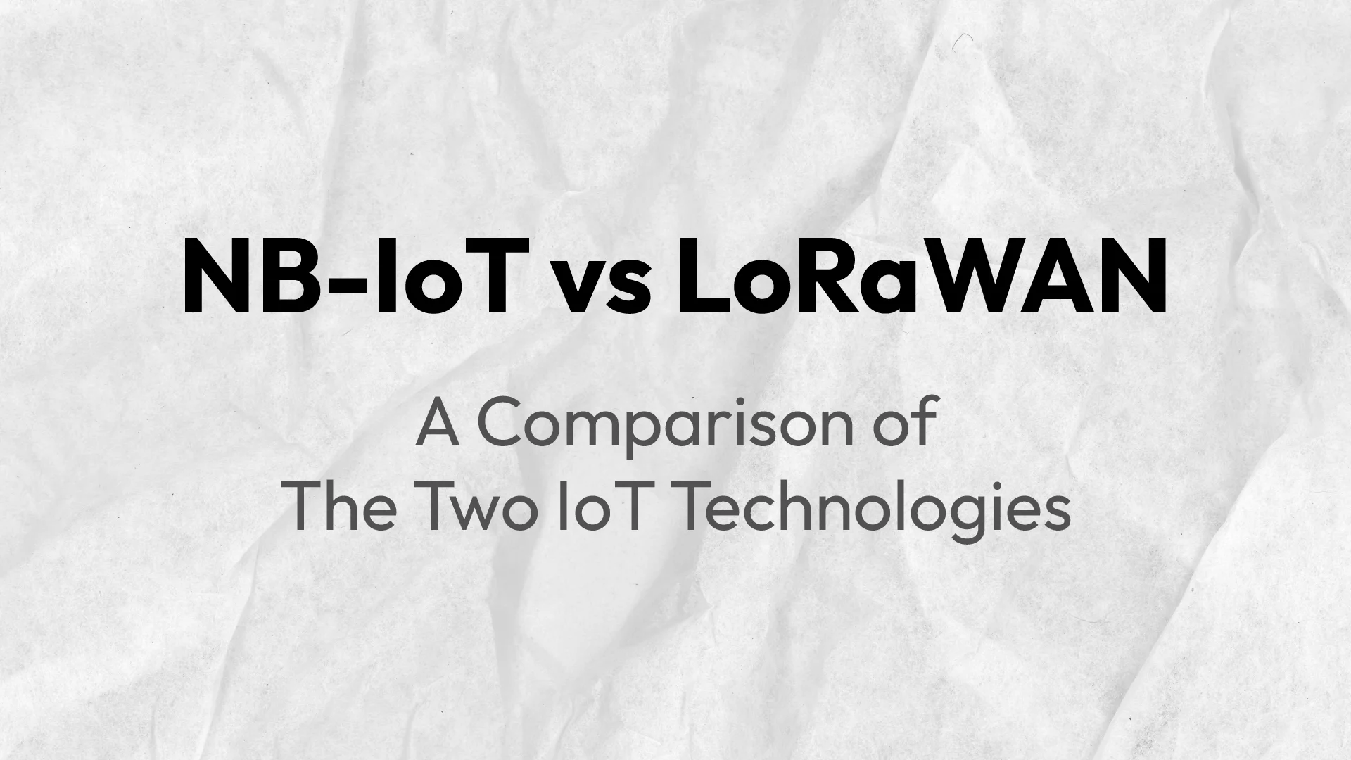 NB-IoT vs LoRaWAN