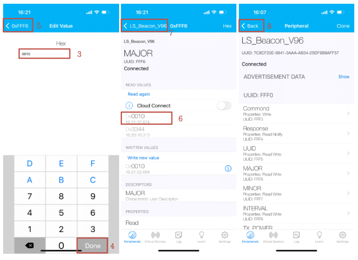 B003 &Amp; B004 Bluetooth Beacon Major Configuration 1