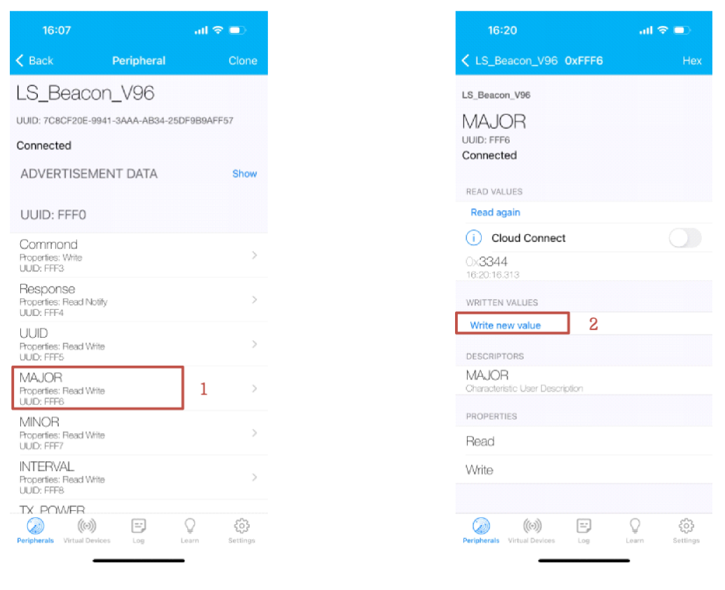 B003 &Amp; B004 Bluetooth Beacon Major Configuration