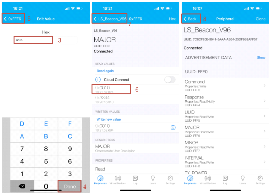 B006 BadgeBluetooth Beacon User Manual 7 B006 Badge Bluetooth Beacon Major Configuration 1