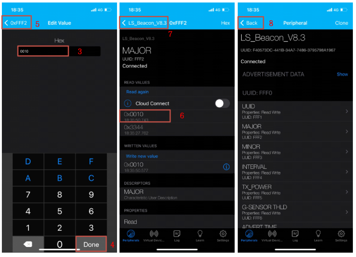 I5 Wearable Bluetooth Beacon Major Configuration 1