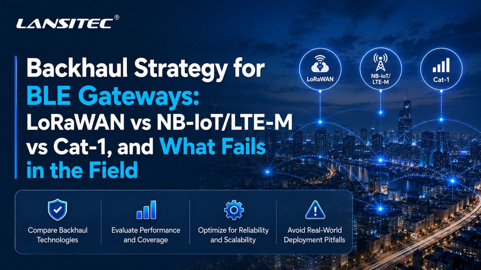 Backhaul Strategy For Ble Gateways: Lorawan Vs Nb-Iot/Lte-M Vs Cat-1, And What Fails In The Field